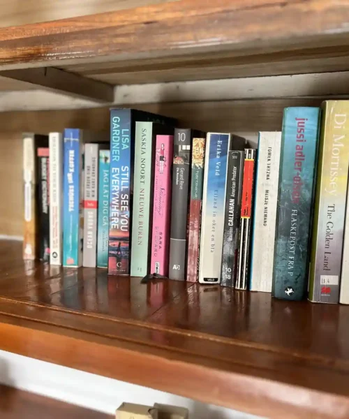 Books available to borrow from the Kubu Elsa Bali guest library