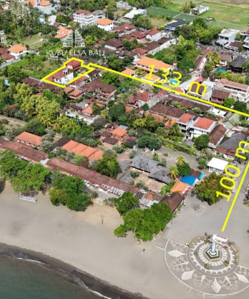 Walking distance from Kubu Elsa Bali to Lovina Beach